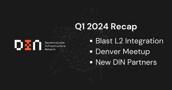 Celebrating Q1 2024 Milestones for DIN, the Decentralized Infrastructure Network