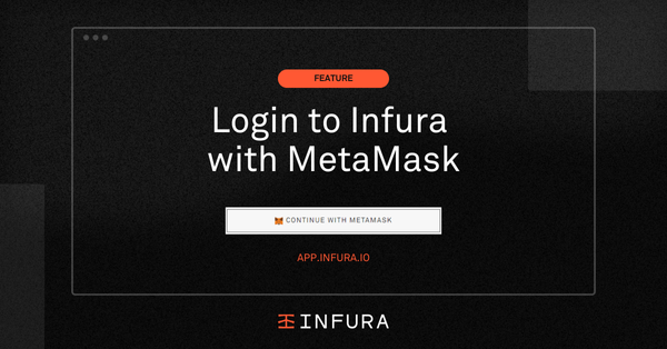 Login to Infura Using MetaMask for Improved Privacy and Security